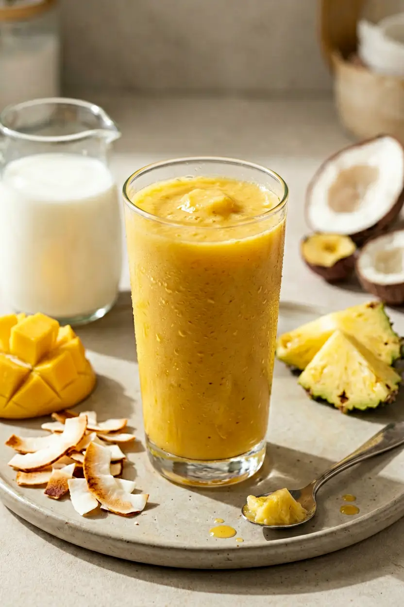 no-banana coconut smoothie