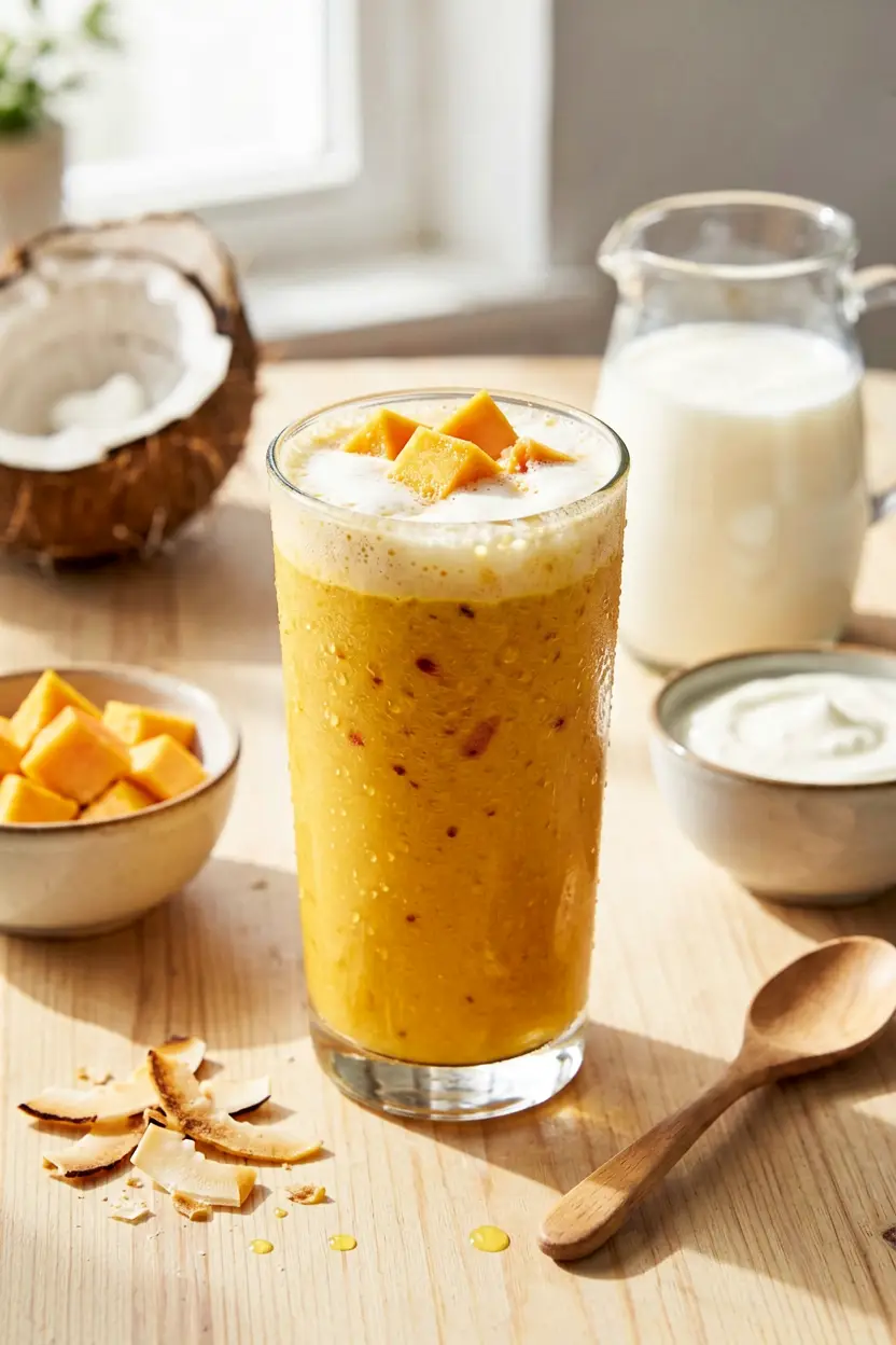 nutty coconut pawpaw smoothie
