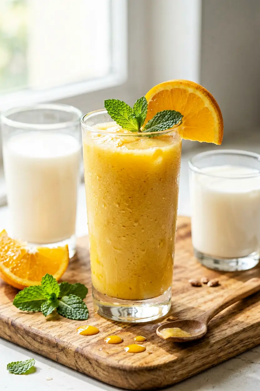orange mint smoothie