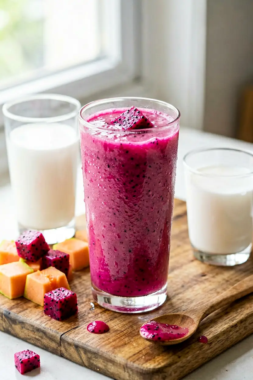 papaya dragon fruit smoothie