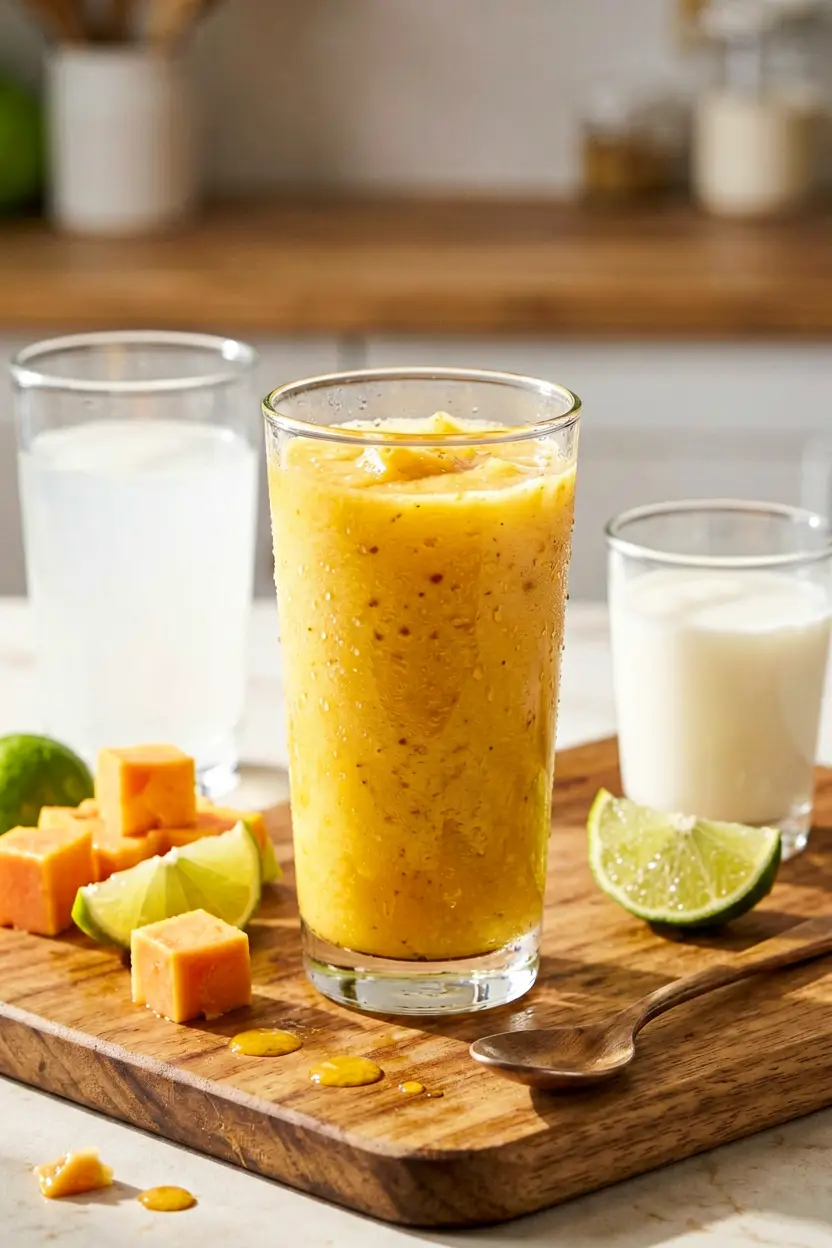 papaya lime smoothie