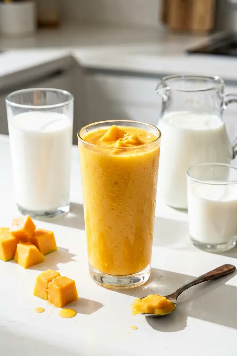 papaya milk smoothie