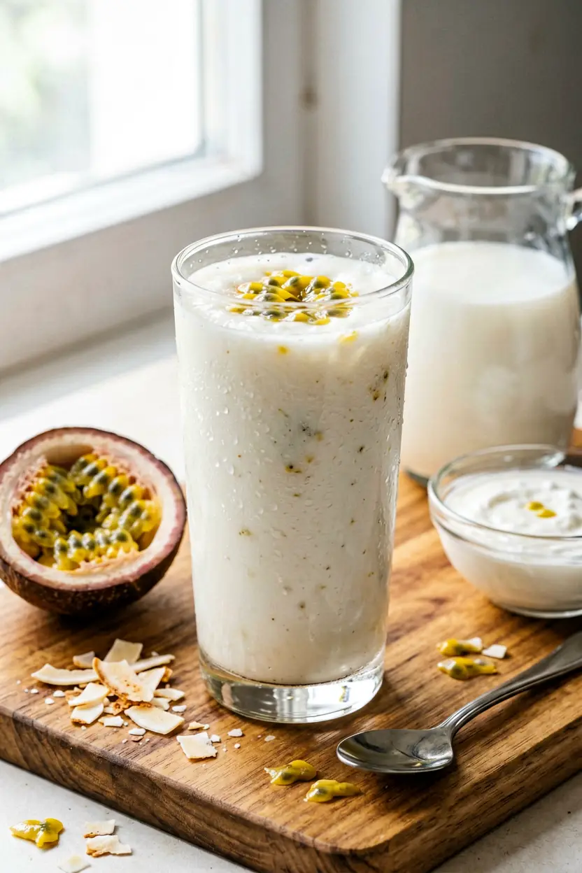 passion fruit coconut smoothie