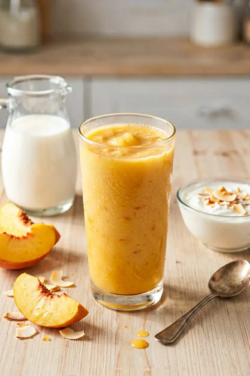 peach coconut smoothie