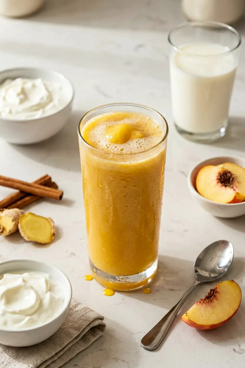 peach ginger smoothie
