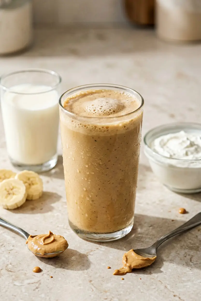 peanut butter banana protein smoothie