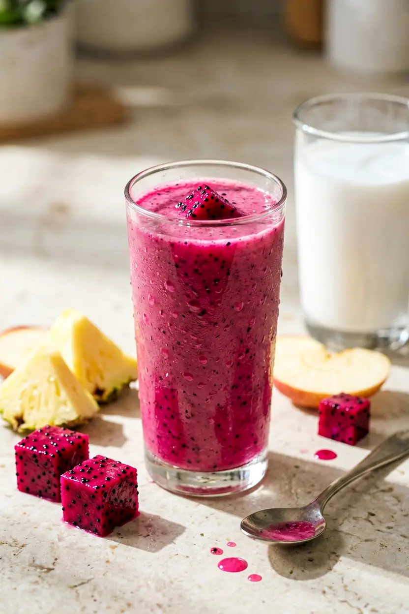 pineapple dragon fruit smoothie