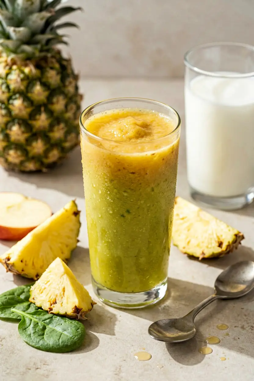 pineapple green boost smoothie