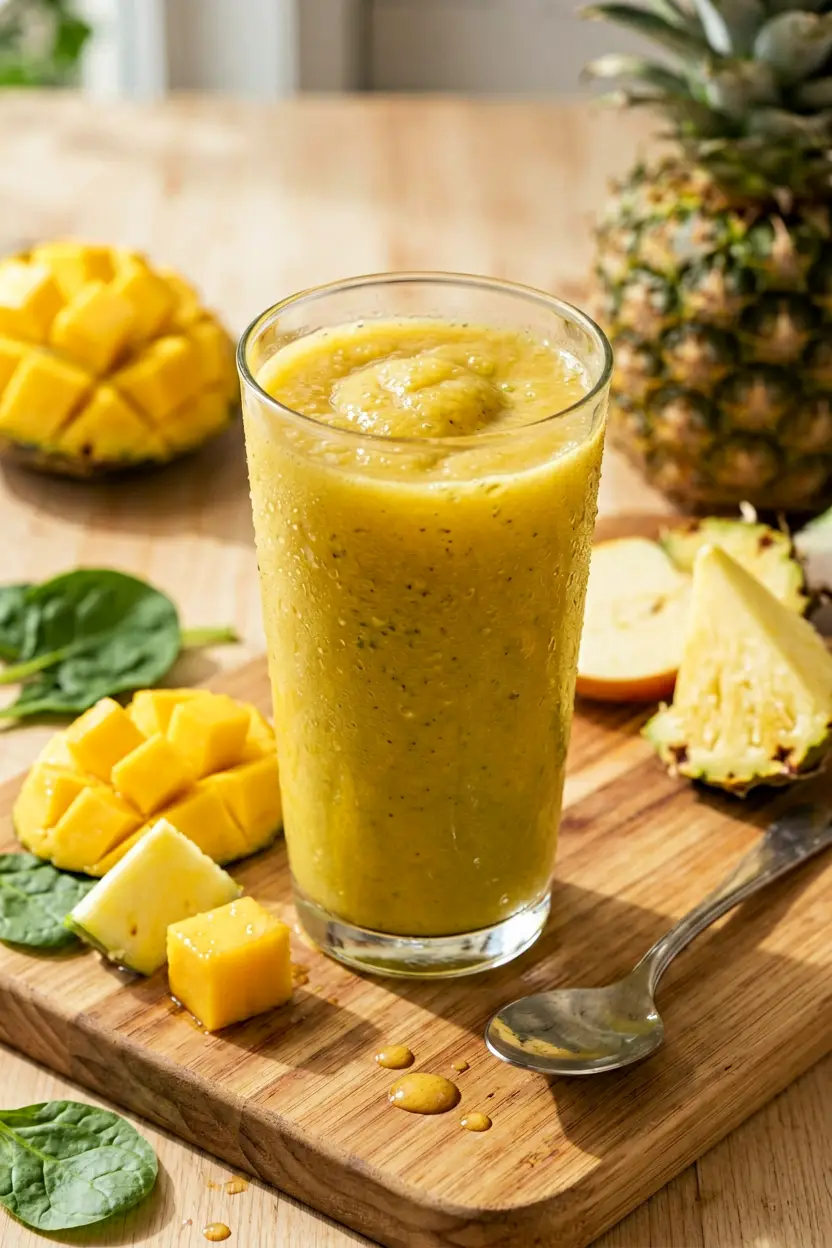 pineapple mango green smoothie