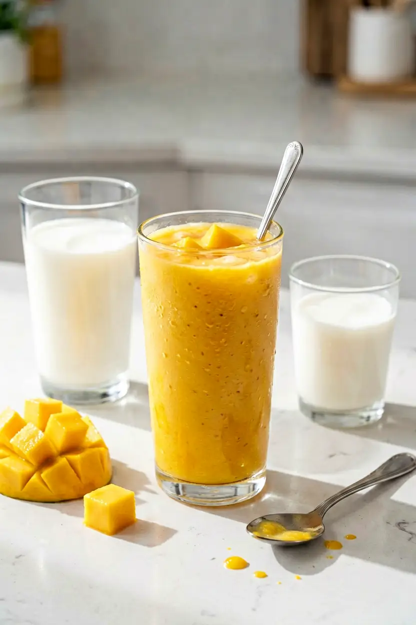 refreshing mango smoothie
