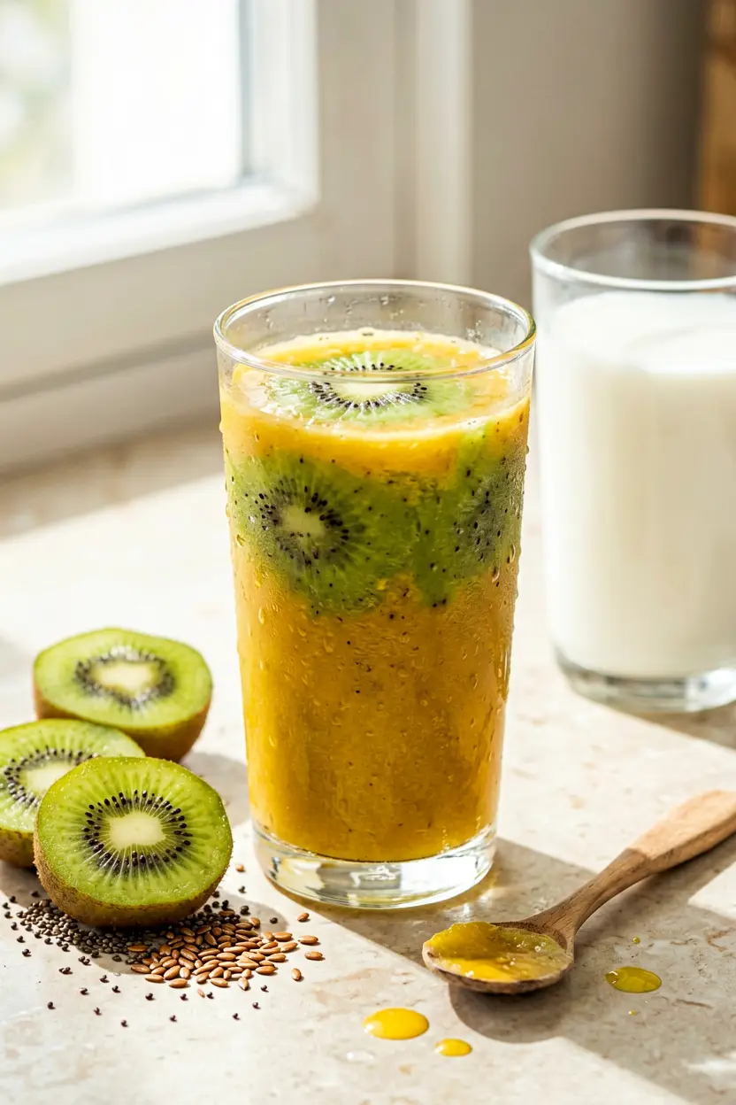 simple healthy kiwi smoothie