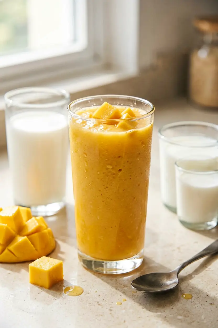simple healthy mango smoothie