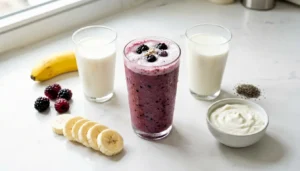 smoothies strawberry banana