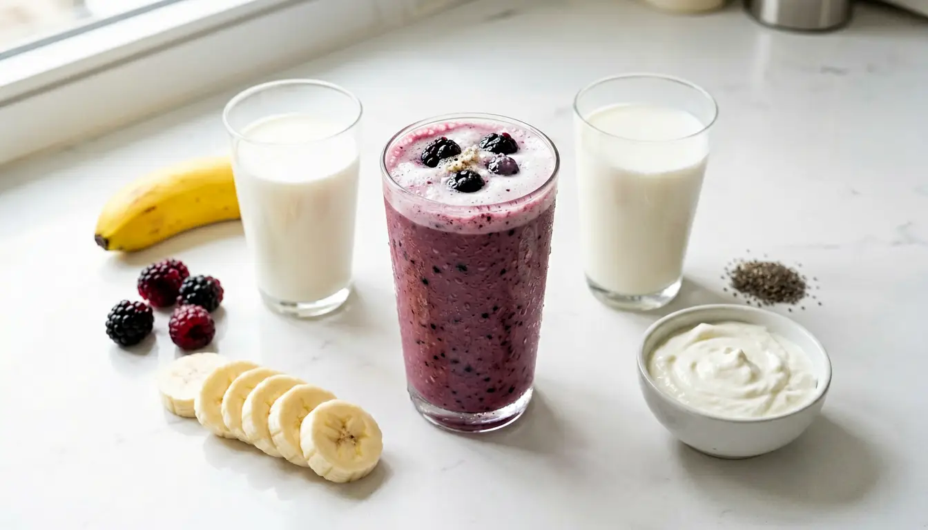 smoothies strawberry banana