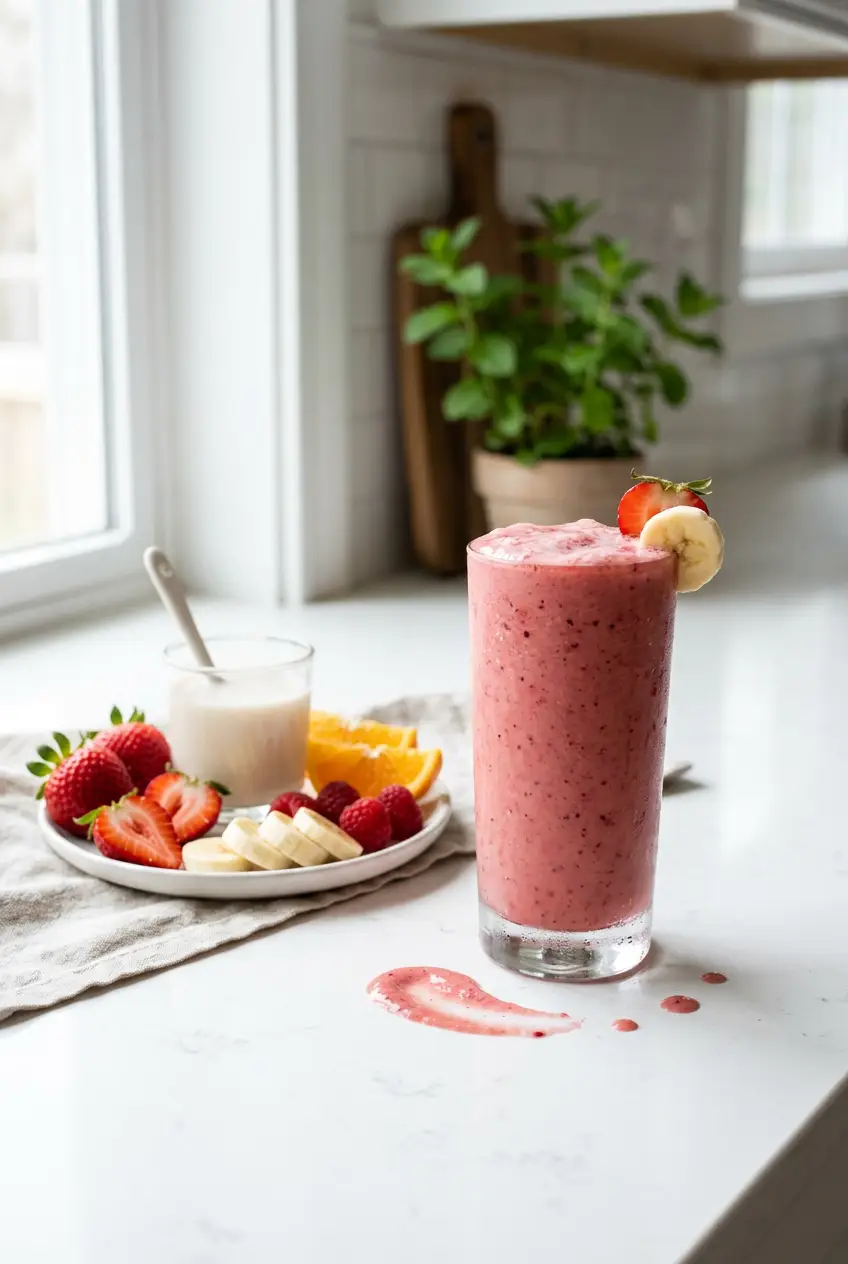 strawberry banana smoothie