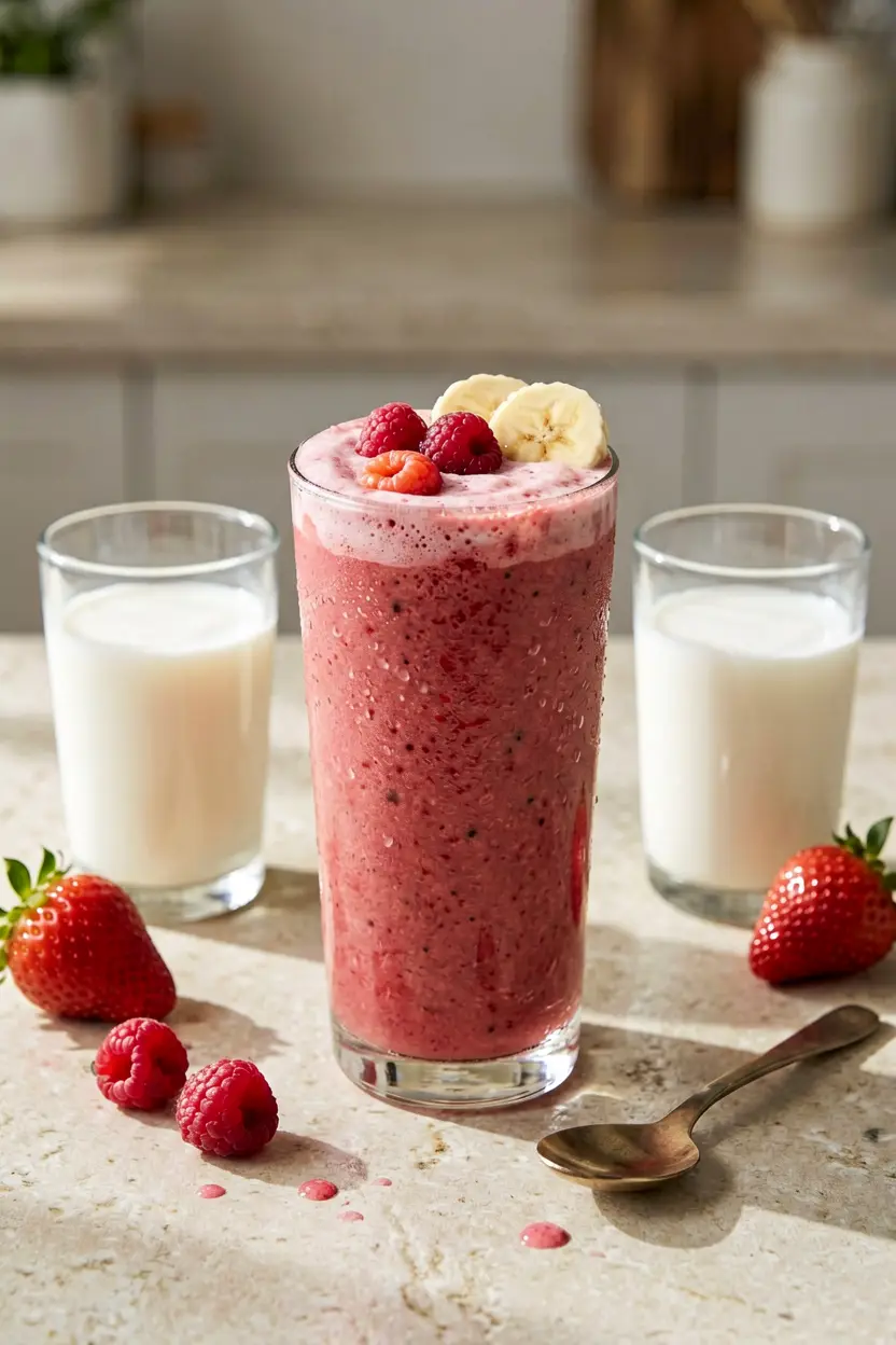 strawberry banana smoothies
