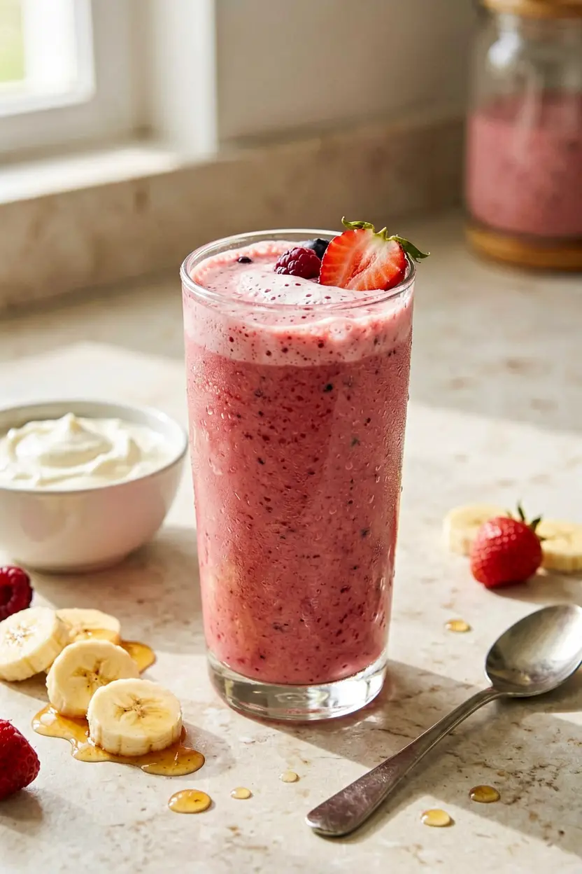 strawberry greek yogurt smoothie