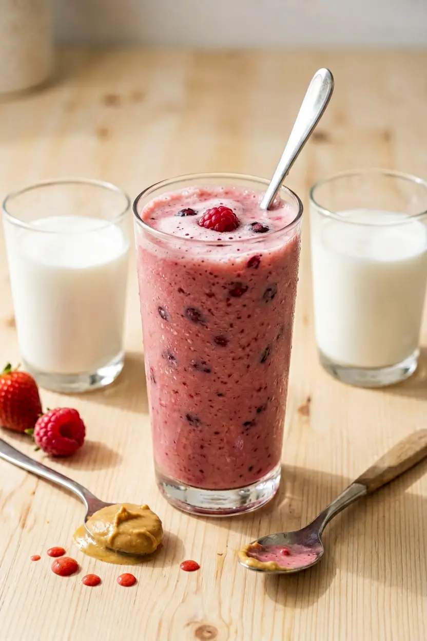 strawberry peanut butter smoothie