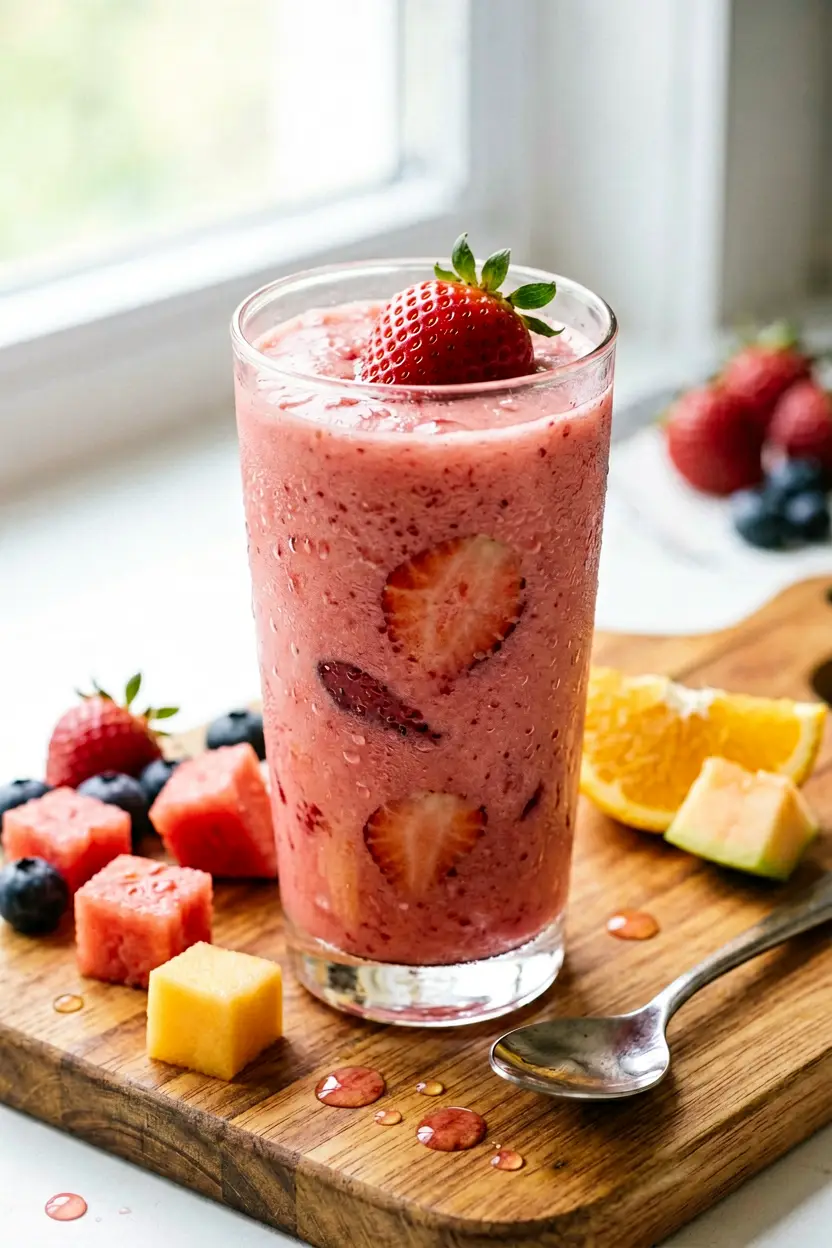 summer strawberry smoothie