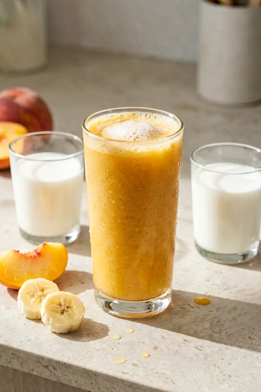 sweet peach smoothie