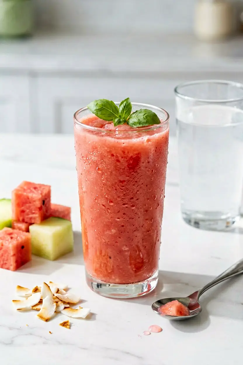 tomato watermelon basil smoothie