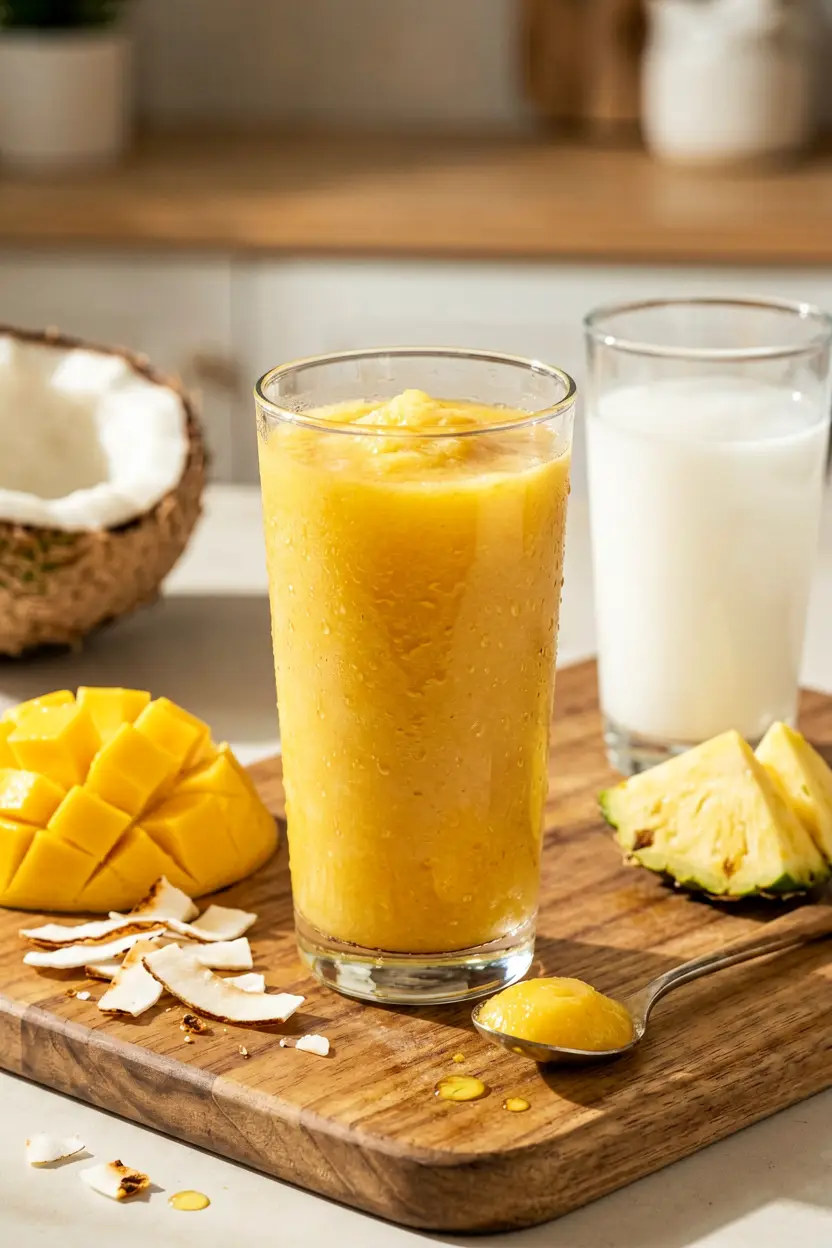 tropical coconut smoothie