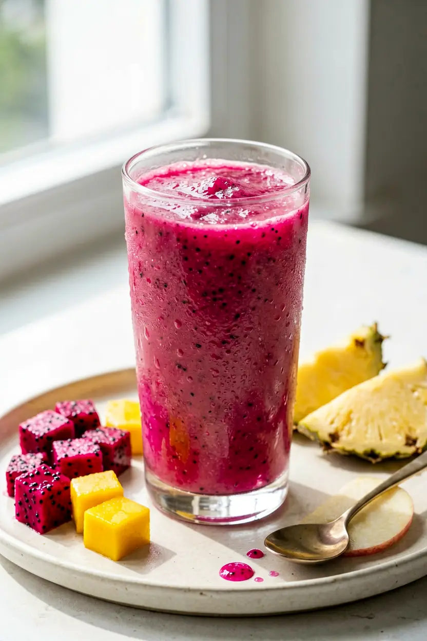 tropical dragon fruit smoothie
