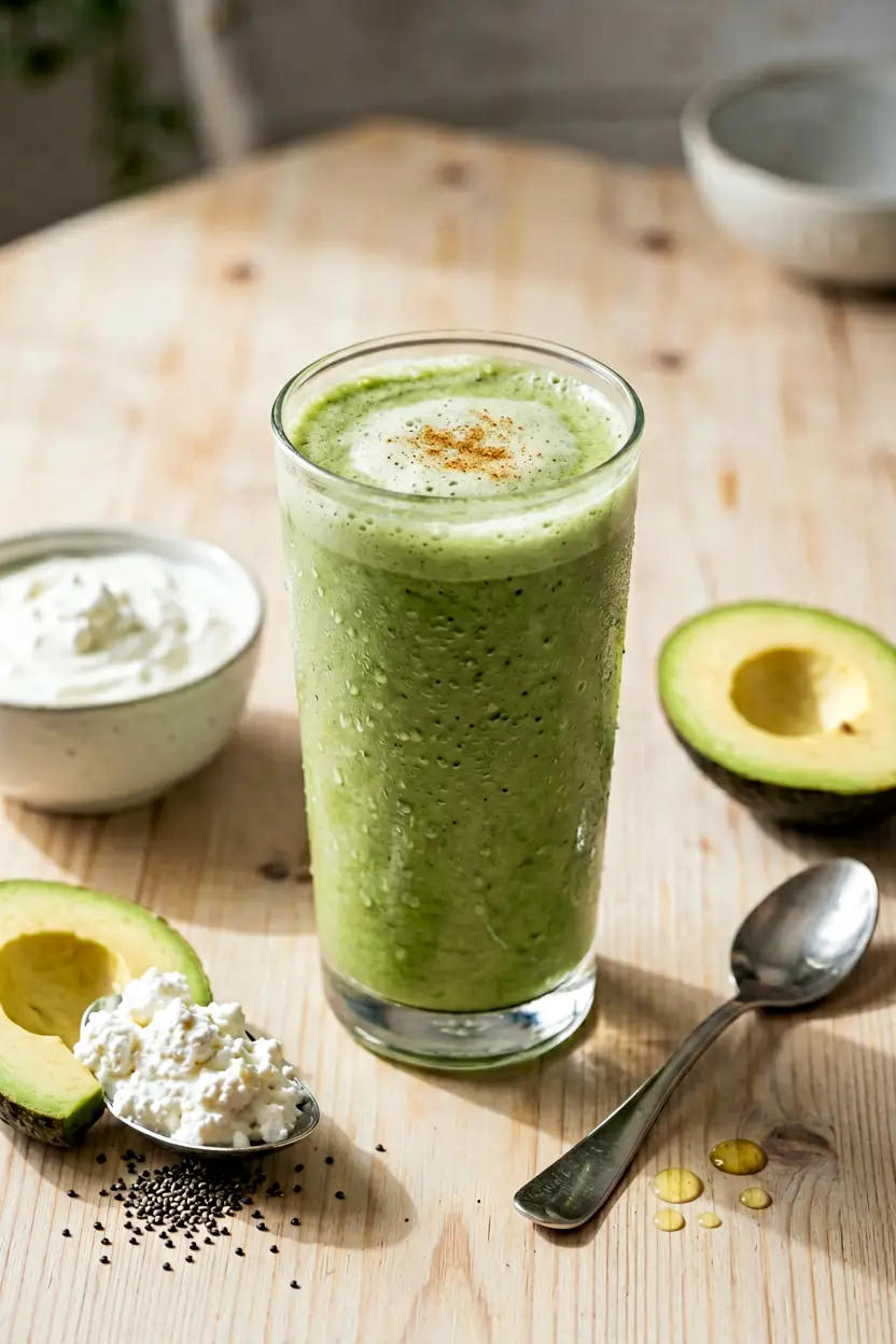 vanilla cinnamon low-sugar smoothie