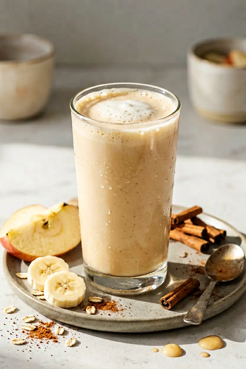 warm apple pie smoothie