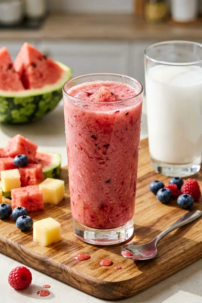 watermelon berry refresh smoothie